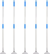 vidaXL Mânere pentru racletă de podea 5 buc. 119,5 cm oțel și plastic