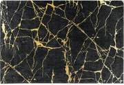 Covor negru cu aspect de marmura MARMOR 160x240cm