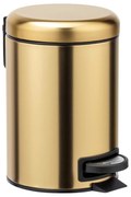 WENKO 24009800 - Coș de gunoi LEMAN 17x25 cm inox/auriu/negru