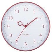 Karlsson 5992RD design ceas de perete roșu,diametru 30 cm