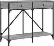 vidaXL Măsuță consolă, gri sonoma, 100x39x78,5 cm, lemn prelucrat