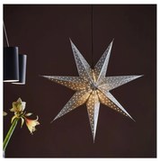 Decorațiune de Crăciun GLITTER 1xE14/25W/230V d. 75 cm argintie Markslöjd 705788