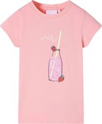 vidaXL Tricou pentru copii, roz, 116