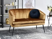 Canapea Etimee S (auriu + negru). Promo -11%. 1111404