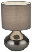 Veioza/Lampa de masa design decorativ Oslo fumuriu/gri