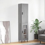 vidaXL Dulap înalt, gri sonoma, 34,5x34x180 cm, lemn prelucrat