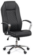 Scaun Directorial OFF 313 Negru – rezistent până la 150 Kg, ergonomic, cu șezut pe arcuri