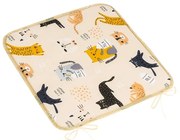 Bellatex Perna Adéla netedă Pisică galbenă, 40 x40 cm