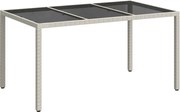 vidaXL Masă de Grădină Alb 150 x 90 x 75 cm poliratan