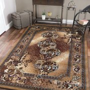 Covor maro pentru living în stil vintage Lăţime: 80 cm | Lungime: 150 cm