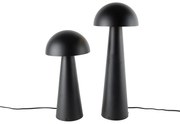 Set de 2 lămpi de podea inteligente pentru exterior negru 50 cm și 65 cm - Mushroom