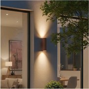 Ideal Lux - Aplică de exterior GUN, 1xE27/60W/230V, 31 cm, IP54, maro