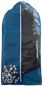 Husa depozitare haine cu fermoar 60 x 100cm, albastru