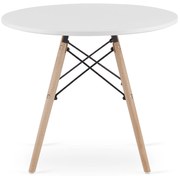 Masuta de cafea alb MAKSI 60x60