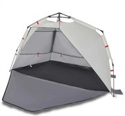 vidaXL Cort camping 3 persoane gri impermeabil setare rapidă