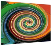 Tablou abstract - spirala colorata (70x50 cm)
