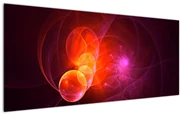 Tabloul modern cu abstracțiune roz (120x50 cm)