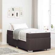 vidaXL Cadru de pat Maro închis 90 x 200 cm țesătură
