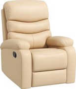 HOMCOM Fotoliu de Relaxare Rabatabil 81x90x105cm Bej | Aosom Romania