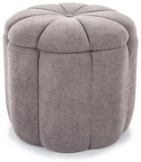 Taburet gri TUP cu spatiu de depozitare 45x45 cm