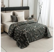 Cuvertura de pat OAK DEER, verde inchis Dimensiune: 170 x 210 cm