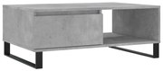 vidaXL Masă de cafea, gri beton, 90x60x35 cm, lemn compozit