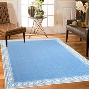 Covor tesut din Bumbac, albastru, 60x200 cm CBB103