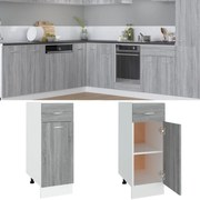 vidaXL Dulap inferior cu sertar “Lyon” gri sonoma 30x46x81,5cm