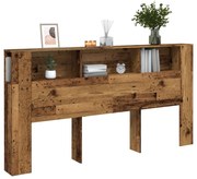 vidaXL Tăblie pat cu dulap lemn vechi 200x18,5x102,5 cm lemn prelucrat