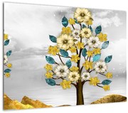 Tablou pe sticlă - Înflorire (70x50 cm)