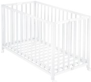 Pătuț pliabil alb cu roți 60x120 cm Fold up – Roba