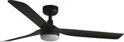 FARO 33815WT1S - Ventilator LED dimmabil PUNT M, 18W/230V, CCT, Ø 132 cm, negru WT + DO