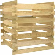 vidaXL Compostor de grădină din șipci, 90x90x90 cm, lemn de pin tratat