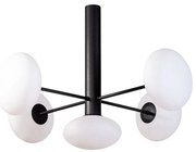 Lustra moderna cu 5 surse de lumina Omi negru