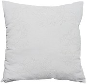 Husa de perna decorativa LEAFY LACE 40x40 cm, alba
