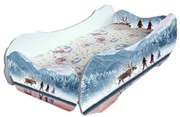 Pat Frozen-Regatul de gheata Mic 2-8 ani alb Cu   saltea