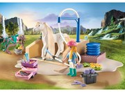 SPALATORIE CU ISABELLA SI CALUTUL LIONESS - PLAYMOBIL HORSES OF WATERFALL (PM71354)