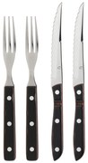 Tacâmuri negre-argintii din oțel inoxidabil 4 buc. Old Farmer Classic – Gense