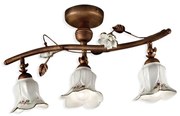 Lustra aplicata cu flori ceramice in stilul clasic Florentin PISA 3L