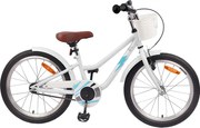 vidaXL Bicicletă pentru Copii 18 Inci pentru 5-7 ani Alb