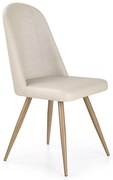 Scaun de bucaterie Adel, crem/lemn natural
