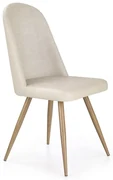 Scaun de bucaterie Adel, crem/lemn natural