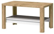 Masă de cafea Livia 13 (Stejar ribbeck + Alb lucios). 1057869