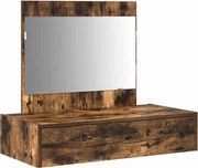 vidaXL Masă de Machiaj cu sertar Maro 83 x 40 x 70 cm Lemn compozit