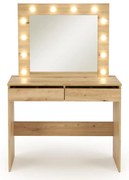 Masă de toaletă AMORIO, stejar artisan