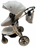 Carucior 2 in 1 cu landou transformabil in parte sport, 0-36 luni, Gri - CPC-15-gri