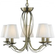 Candelabru stil clasic cu 5 brate Andretti alama antic 9825-5AB SRT