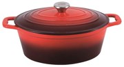 Oala fonta emailata tip roaster Xanten Carl Schmidt Sohn rosie 7.7 L 36x27.8 cm 075248