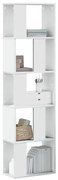 vidaXL Bibliotecă cu 5 niveluri, alb 45x23,5x162,5 cm lemn prelucrat