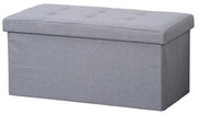 Kesper 15952 Comoda tapițată, gri deschis, 76 x 38x 38 cm